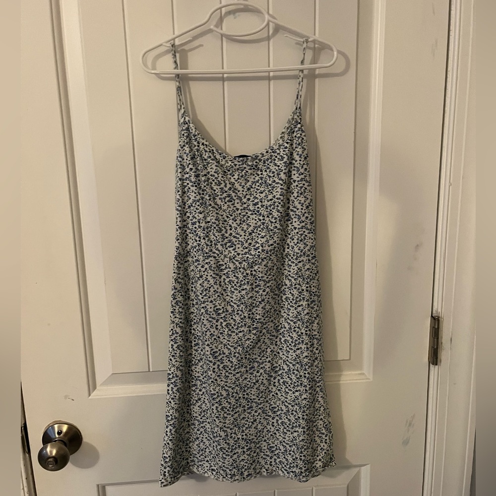 Brandy Melville blue floral mini dress
